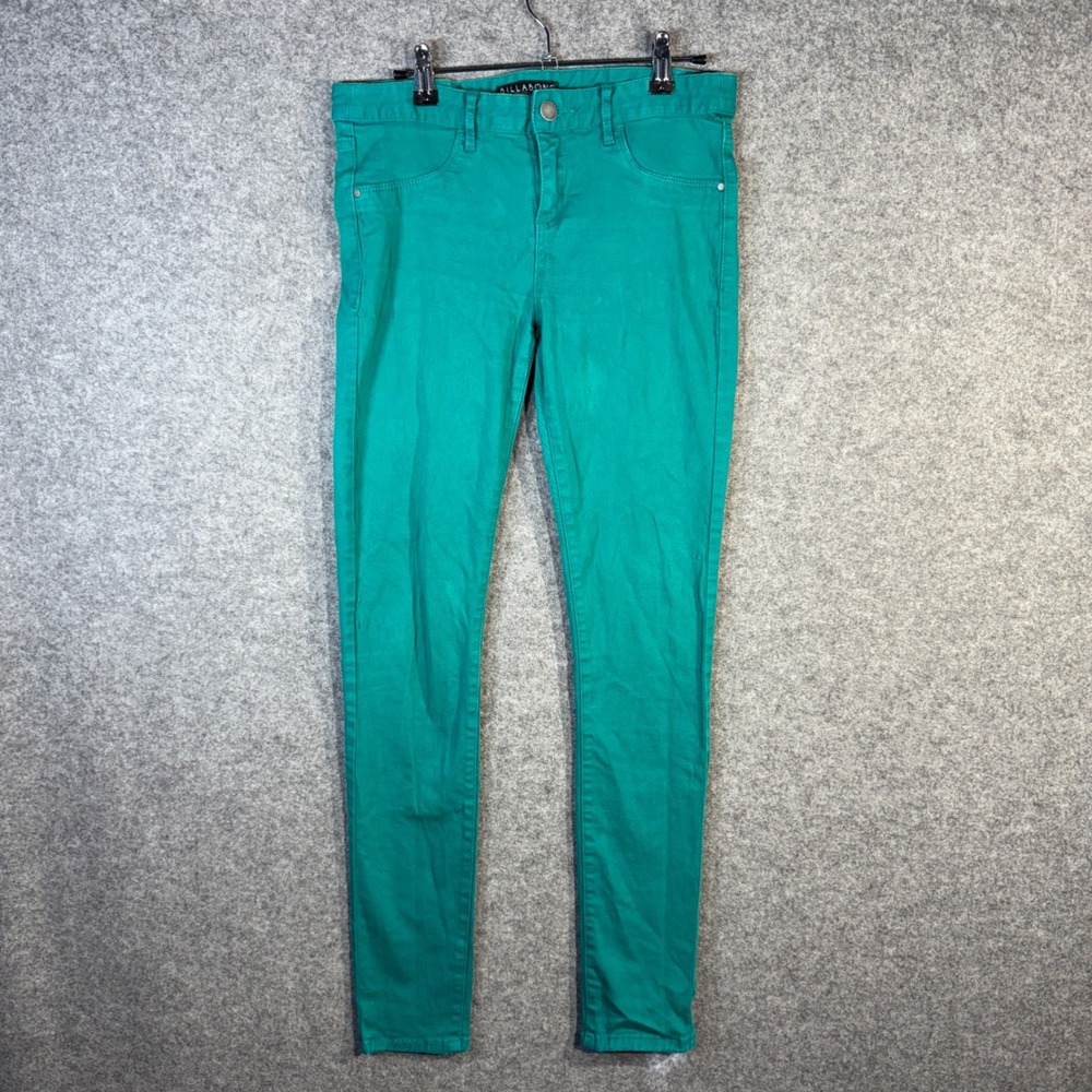 Billabong Peddler Women's Teal Green Skinny Fit Casual Pants‎ Size [SIZE]